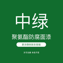 聚氨酯面漆金属漆防锈漆户外钢结构防腐漆清漆铝合金油漆 中绿 18l