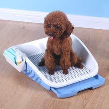 aitapet 狗厕所 宠物狗狗厕所小型犬狗尿盆便盆围栏加高加厚防喷溅