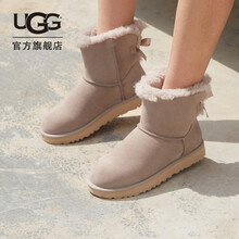 ugg 2020秋冬季新款女士雪地靴经典贝莉蝴蝶结短筒靴 1119512 oys