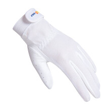 POLOGOLF 高尔夫女士手套 弹力透气网布防滑纤维布一双左右双手 白色 20码