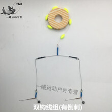 虾钩线组 钓虾钩钓虾专用 扁担双钩钓虾线组 钓虾杆草虾套装虾勾钓