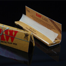 手卷烟raw烟纸长110mm 单册32张棕色慢燃质不错 飞行者收藏 a款1册32