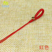 anglang 手工编织绳钥匙扣半成品铜葫芦挂绳72号玉线带铜扣配件刚结