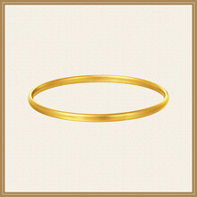 周大福 传承系列 黄金 足金黄金手镯 f208988 788 60mm约17.1g
