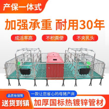耐尔尼 双体母猪产床复合产保一体双床猪用保育分娩床带漏粪板养猪设备 产保一体2.5厚（3.8米*2.2米）