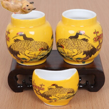 画眉大肚鸟食罐画眉鸟食盒鸟食碗画眉水碗画眉鸟食杯画眉笼配件 大肚