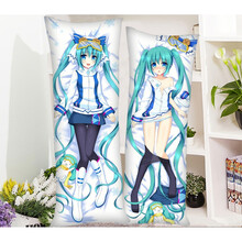初音未来抱枕等身抱枕 雪初音miku长方形枕头套动漫双面全身靠垫 初音