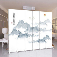 山水画屏风