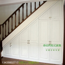 北京 保定 定制整体板式家具 楼梯下异形储物柜 斜角柜 衣柜