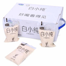 包邮 君乐宝白小纯牛奶麦香全脂高钙网红透明袋装早餐奶整箱 燕麦味16