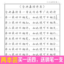 楷书 行书 行楷 草书 连笔钢笔练字帖 男女学生公务员临摹练字 楷书