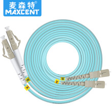 麦森特（MAXCENT）光纤跳线LC-SC 40米OM3多模双芯万兆工业电信级