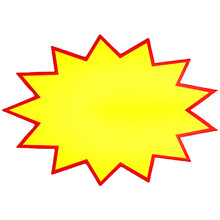 爆炸贴 pop广告纸超市价格标签空白大号商品促销价格贴标价牌#02