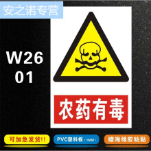 农药安全标识牌 警告警示标志牌 农药有毒 严禁烟火 禁止饮食 禁止