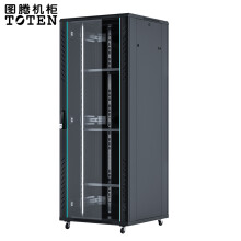 图腾（TOTEN）G2.8647 加厚机柜 19英寸标准玻璃门机柜 网络交换机机柜 计算机机柜 黑色 47U2.3米
