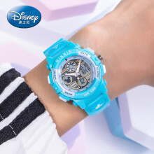 迪士尼（Disney）防水夜光米奇电子表儿童手表女孩运动表小学生手表PS021-9