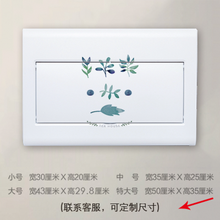 贴纸北欧简约装饰自粘电表箱贴画弱电箱多媒体信息箱配电箱遮挡箱贴纸