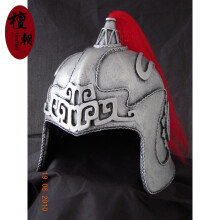 檀朝中国古代头盔cos影视道具装备武将军演出摆件可戴战争万圣节装饰