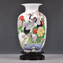 德胤 景德镇陶瓷器 青花瓷釉下彩人物花瓶摆件装饰品