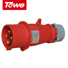 TOWE （同为）32A工业连接器工业插头/机房PDU航空插头4芯公头IPS-P432