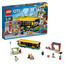 授权专营店】乐高(lego)积木玩具 小颗粒城市积木系列 60154 公交车站