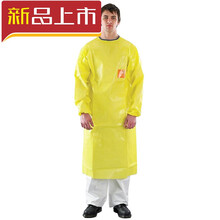 反穿围裙防化服实验室重化学品生化防护服防硫酸碱汞 s