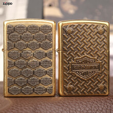 zippo哈雷收藏系列,zippo哈雷鹰限量版 zippo 之宝哈雷骑士带刀套装对机纯铜镜面贴章 绝版老机收藏 官方旗舰