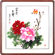 国画四尺斗方牡丹