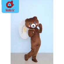狼人工艺布朗熊妮可兔卡通人偶服装熊装扮服装舞台演出服网红熊抖音熊