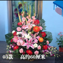 手提小花篮北京看望老人生日鲜花店同城拜佛全国速递 手提花篮03款
