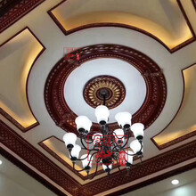 欧式吊顶pu灯池装饰客厅餐厅别墅天花造型仿石膏圆形灯盘厂家直销/非