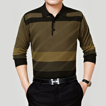 尔蝶 秋装男款翻领中老年青年商务休闲装羊毛