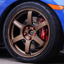 rays racing te37 saga 单片锻造轮毂 17 18寸高尔夫德系日系思域改装