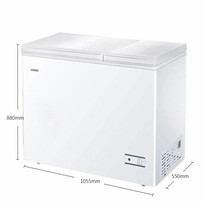 海尔 统帅 fcd-210xlfc冰柜双温双室冷藏冷冻顶开门冷柜双温冷柜 家用