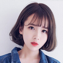 奥丝儿 空气刘海假发片齐刘海假发女无痕接发片一片式假刘海假发 棕