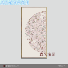 现代装饰画国画写真喷绘画樱花手绘工笔客厅玄关餐厅卧室画 qtz10-01