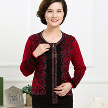 <em>南极人</em>中老年<em>女装</em>秋冬毛衣<em>外套</em>时尚<em>中年</em>妈妈装