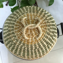 手工草编锅盖蒸锅盖蒸锅炒锅铝锅通用锅盖 24cm