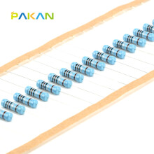 PAKAN 2W金属膜电阻 1%精度 欧姆 五色环  电阻器2W 1M  (10只)