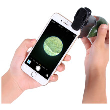 OUJIN可接手机显微镜60-100倍200-240倍高倍放大镜显微镜带验钞灯 60-100倍