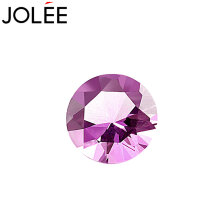 羽兰JOLEE天然紫水晶圆形裸石吊坠石彩色宝石 紫色 8*8*4.6