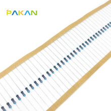 PAKAN 1/6W金属膜电阻 1% 五色环  电阻器 编带装(100只) 5.1R