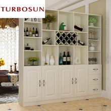 turbosun 2018新款家用实木酒柜玄关柜双面隔断柜客厅装饰柜进门鞋柜