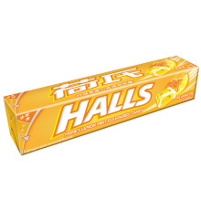 荷氏 HALLS 柠檬香蜜薄荷糖34g