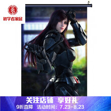 神学院黑甲天使彦海报挂画雄兵连凉冰蔷薇蕾娜游戏动漫挂画定制 蔷薇2