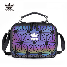 73阿迪达斯单肩包adidas三叶草3d菱形运动男女斜挎包手提包 炫彩