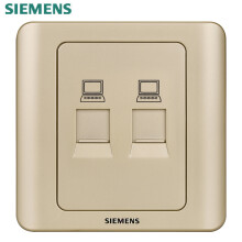 西门子(siemens)开关插座面板 电脑插座(六类)远景系列金棕色 网线