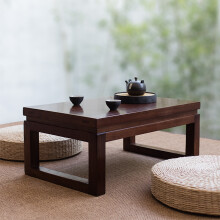 塌塌米的小茶桌 中式老榆木实木榻榻米阳台茶几日式禅意茶桌现代简约
