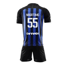 速胜18-19国际米兰主场球衣9号伊卡尔迪国米长袖44佩里西奇足球服