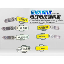 3010防水透明电缆标志牌标识框挂牌电线标牌9*30标签扎带吊牌 4010
